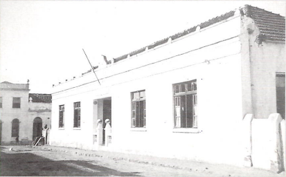 Fotografia histórica do prédio onde começou o Hospital Santa Rita